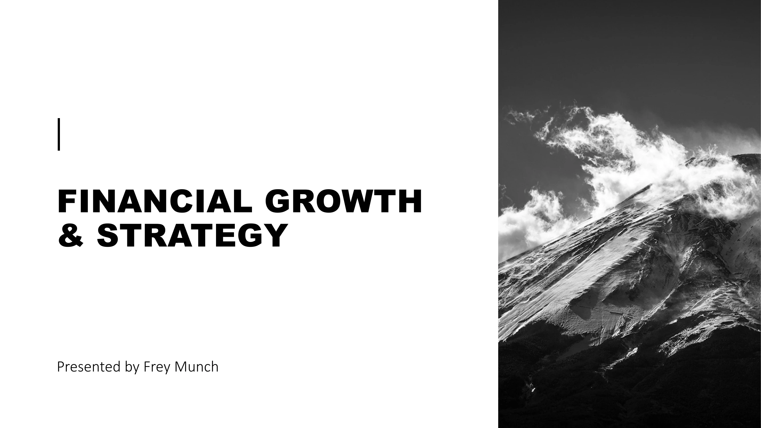 Preview of Financial Growth and Strategy Presentation - Slide 1