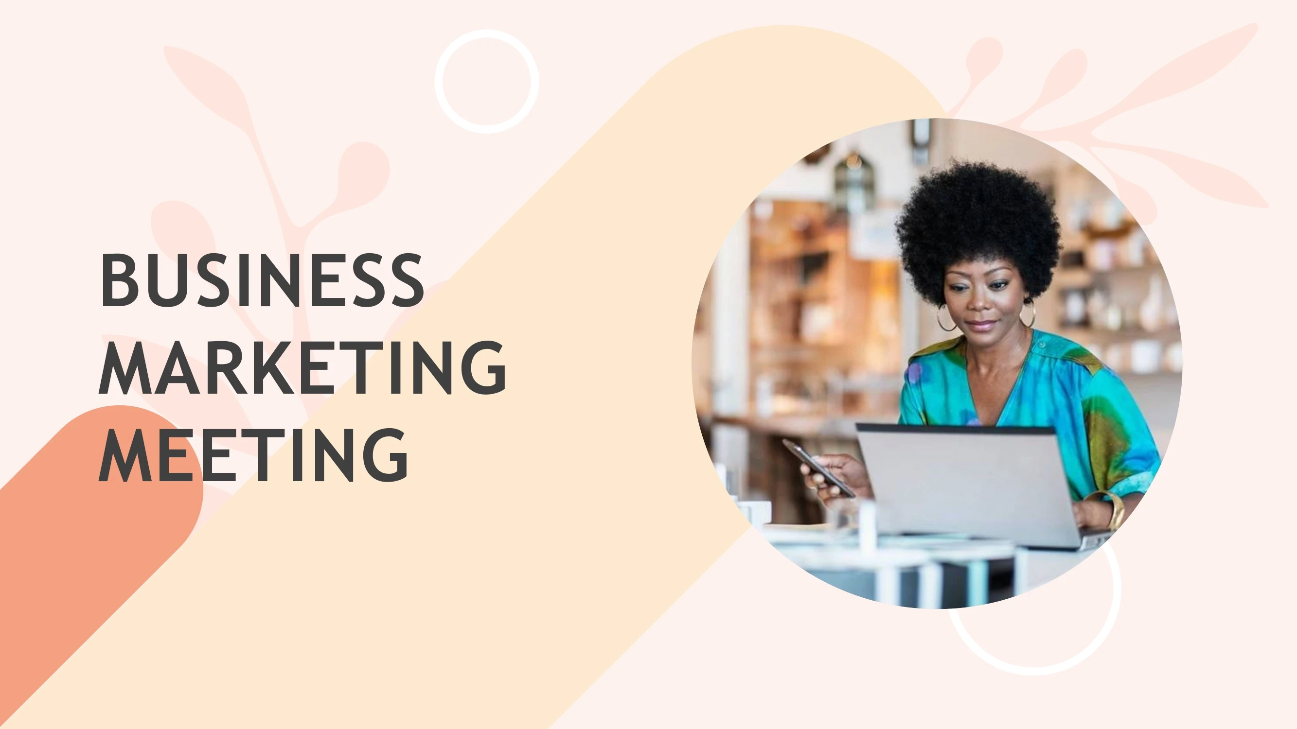 Preview of Business Marketing Meeting: Strategies for Growth and Future Initiatives - Slide 1