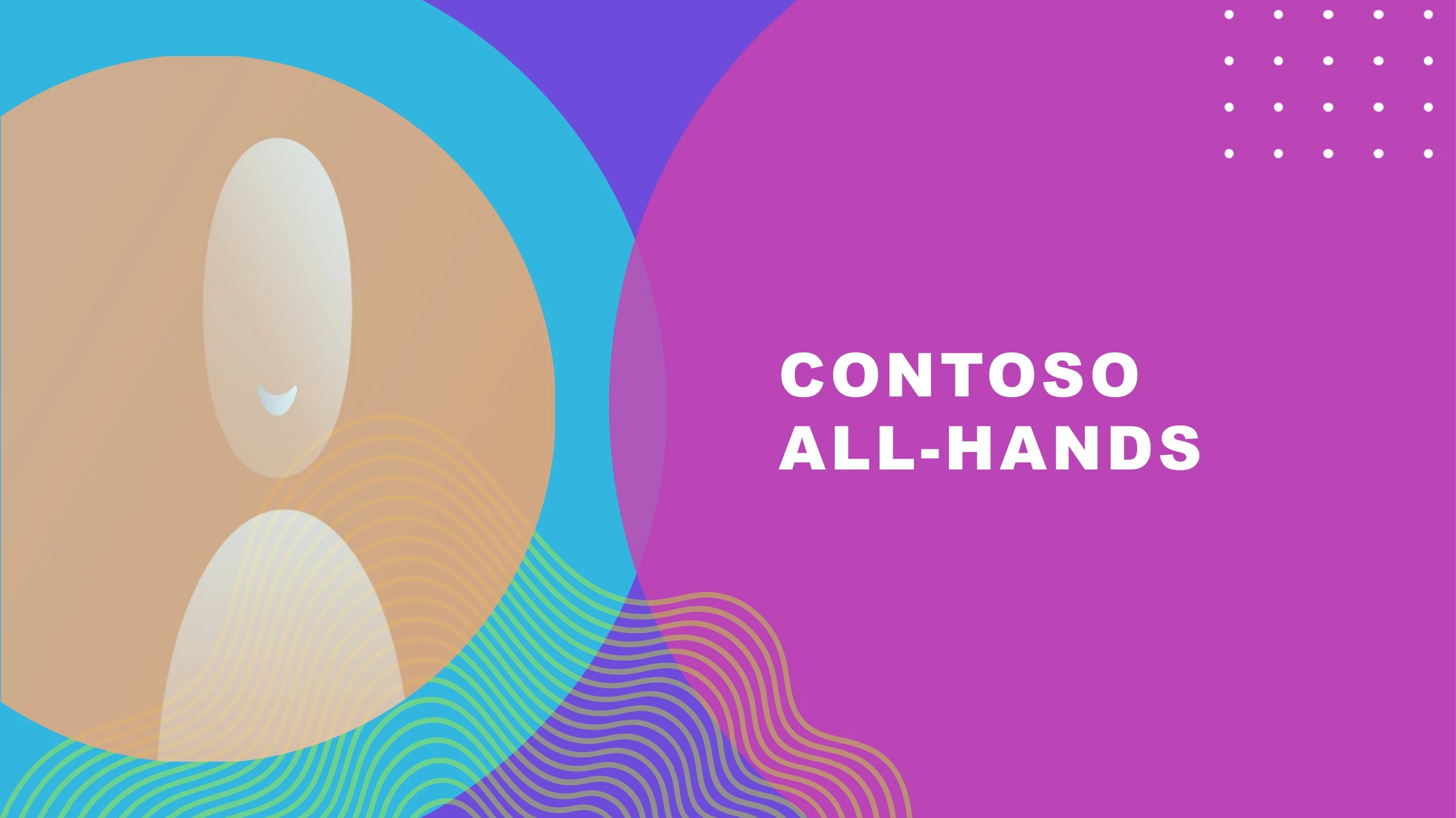 Preview of Contoso All-Hands Meeting: Growth Strategies, Market Analysis, and Future Initiatives - Slide 1