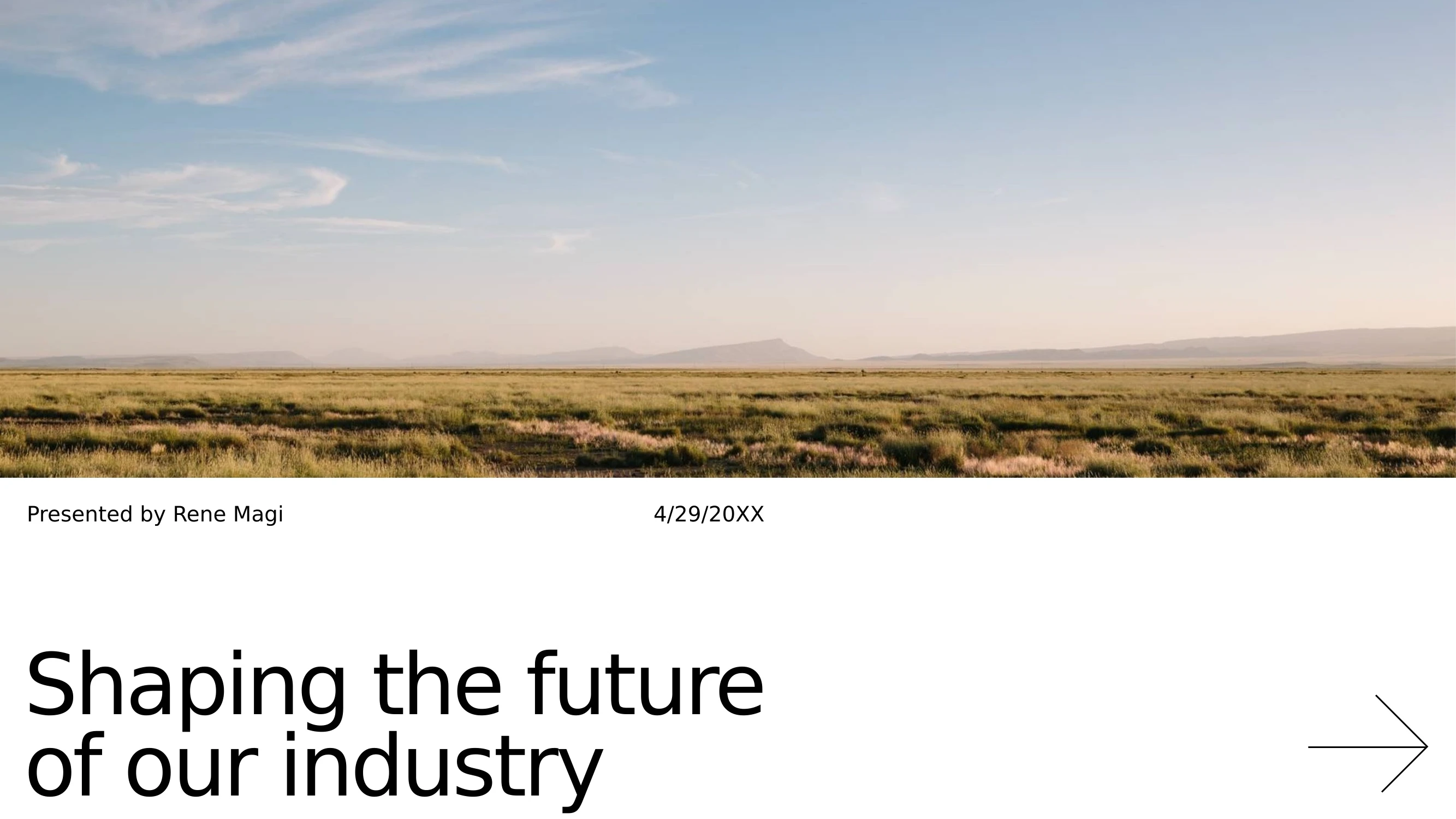 Preview of Shaping the Future of Our Industry - Slide 1