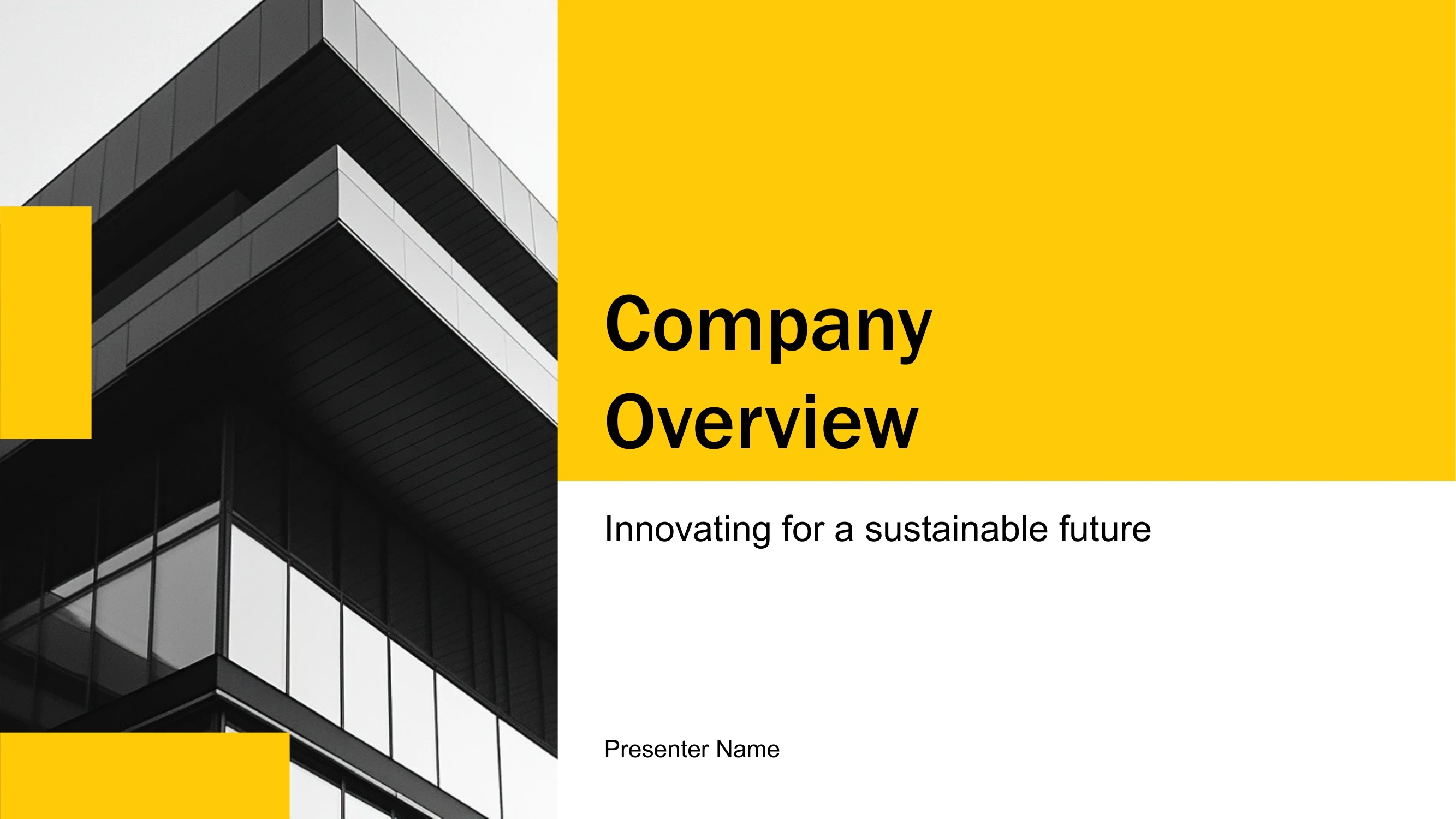 Preview of Modern Company Overview: Innovating for a Sustainable Future - Slide 1