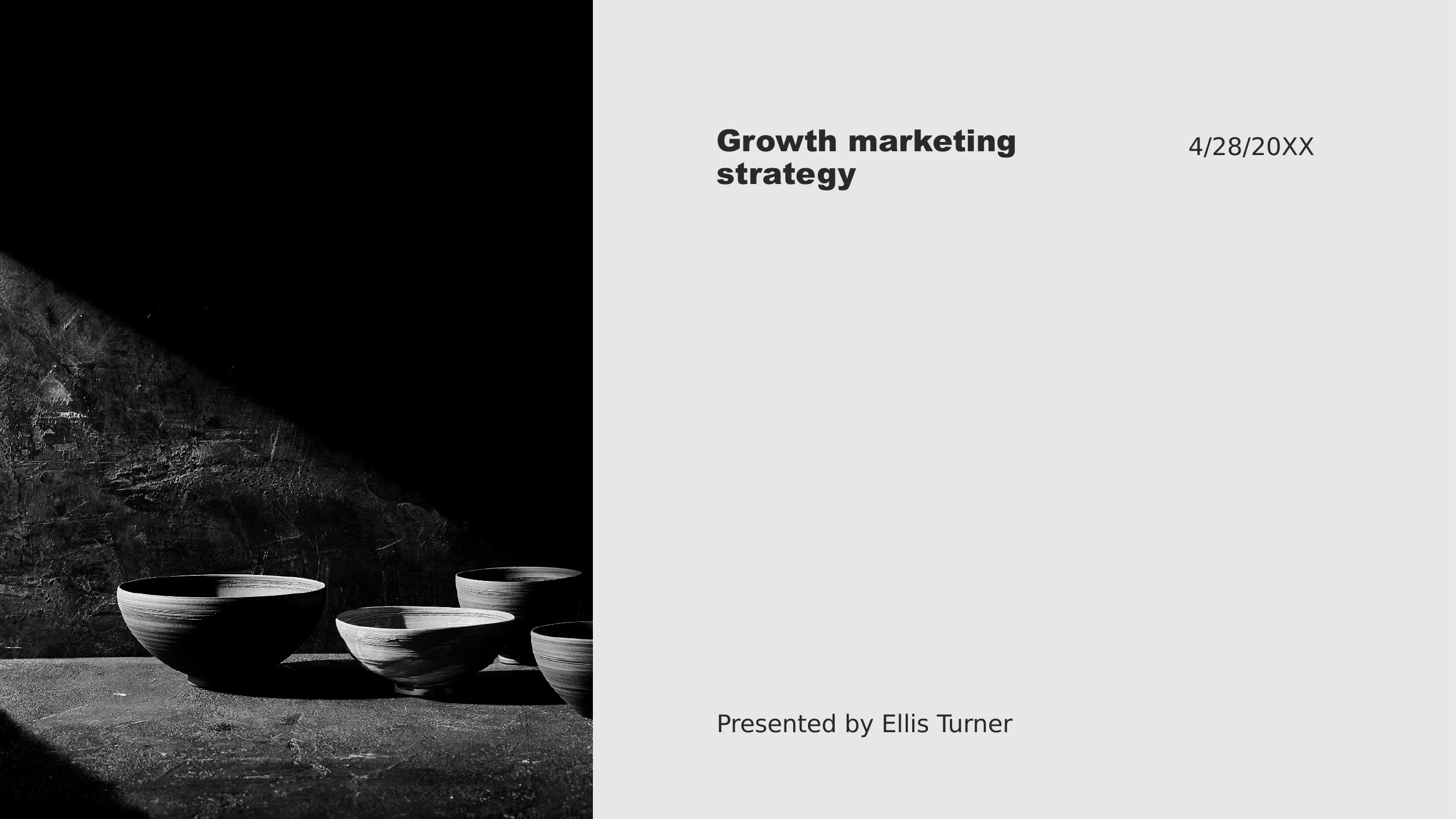 Preview of Growth Marketing Strategy Presentation - Slide 1
