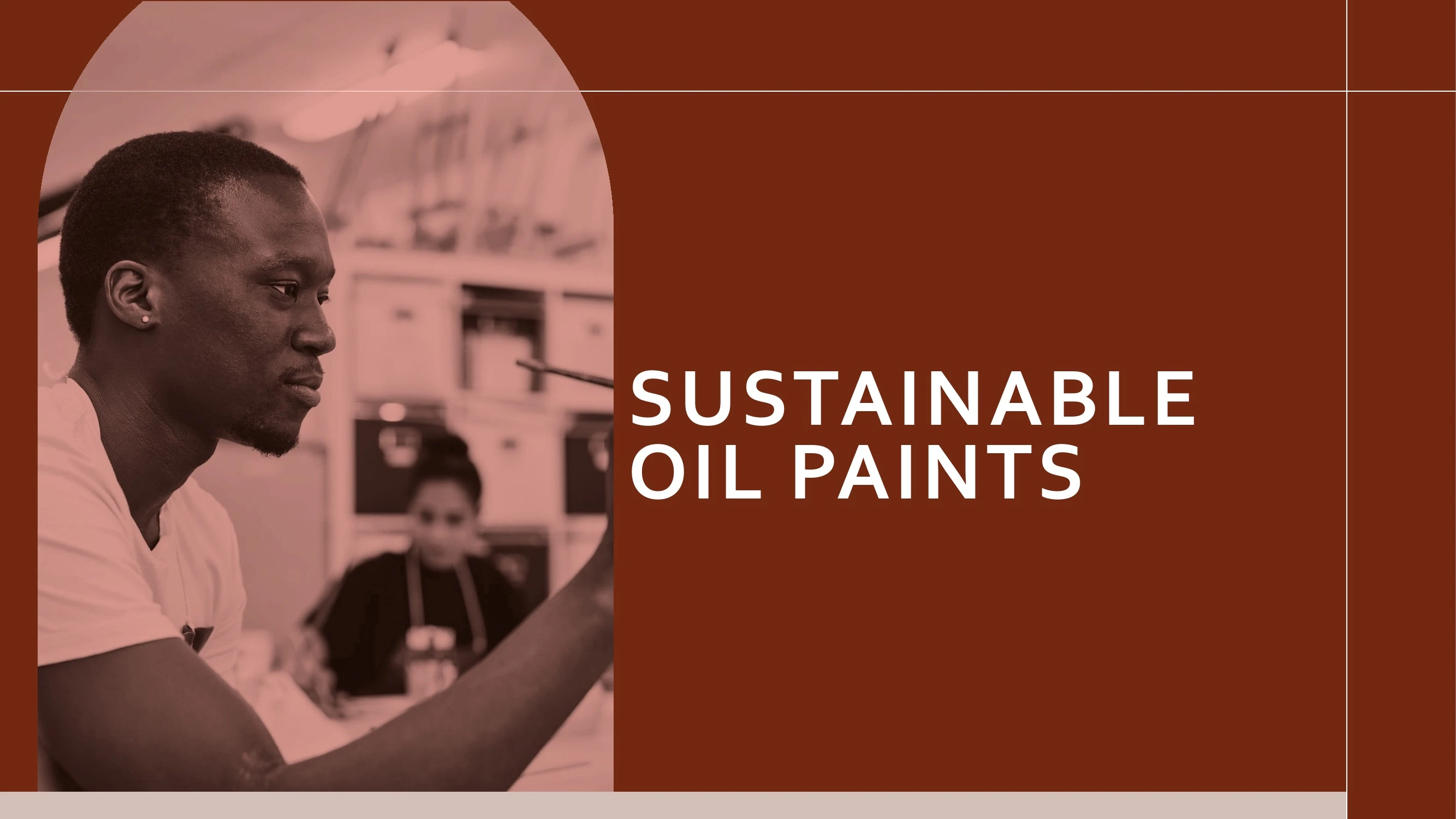 Preview of Sustainable Oil Paints Product Presentation - Slide 1