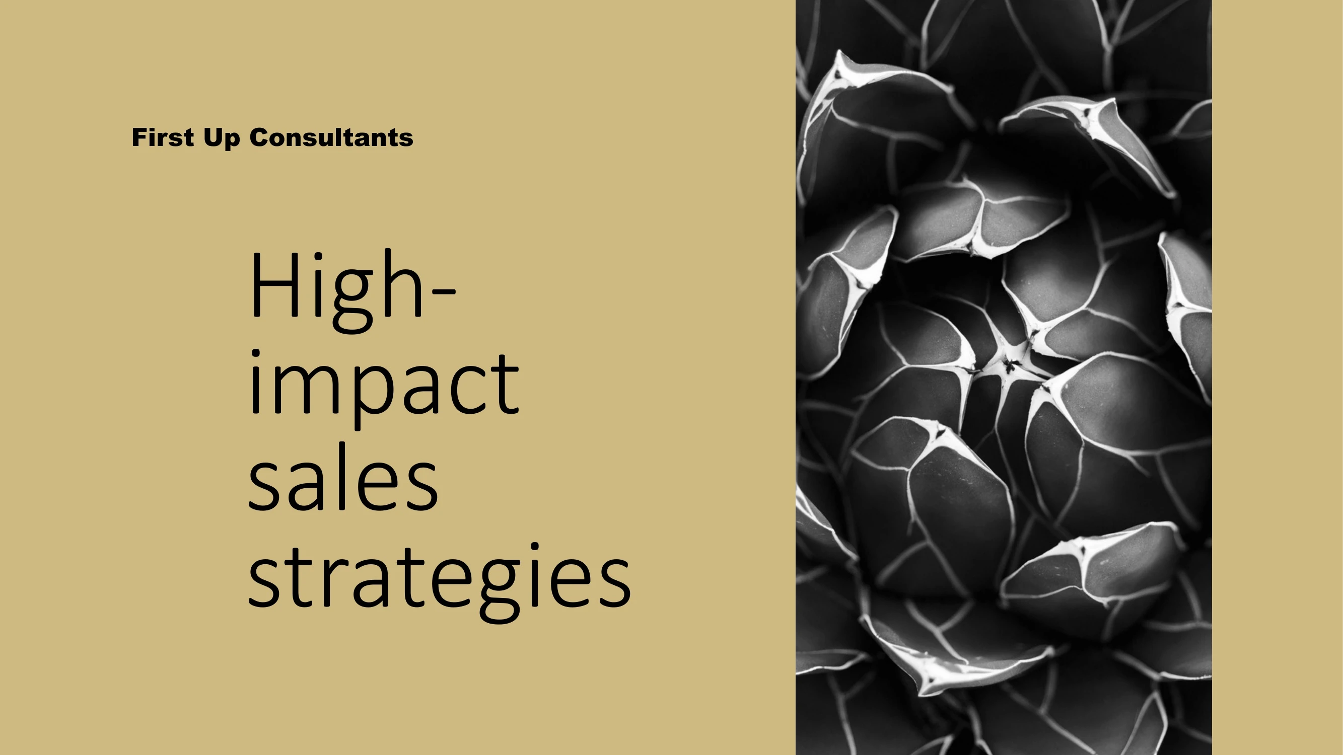 Preview of High-impact Sales Strategies by First Up Consultants - Slide 1