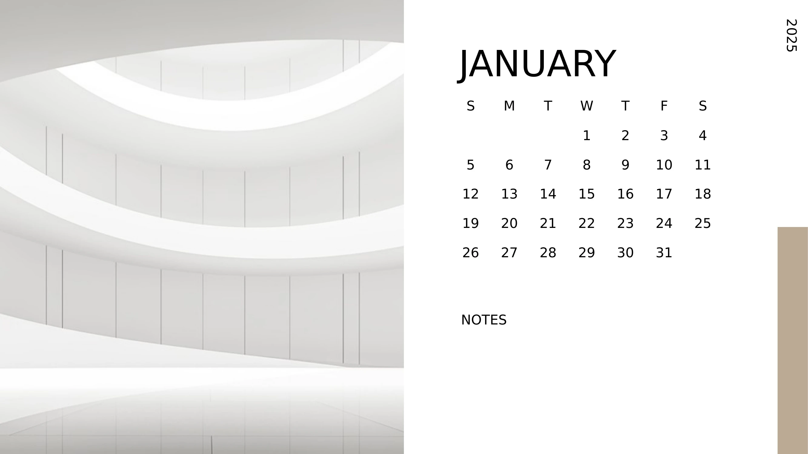 Preview of Monthly Notes for 2025 - Slide 1
