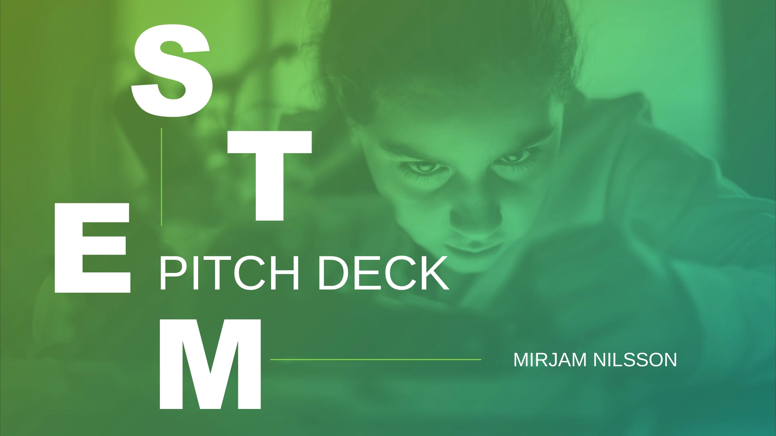 Preview of Contoso's STEM Curriculum Pitch Deck - Slide 1