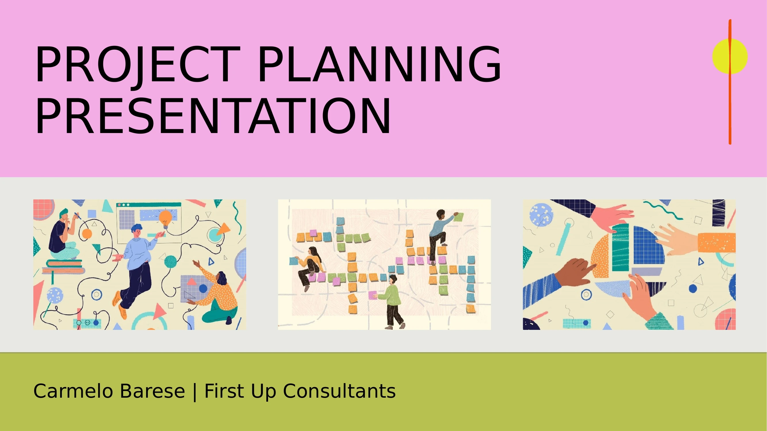 Preview of First Up Consultants Business Project Plan - Slide 1