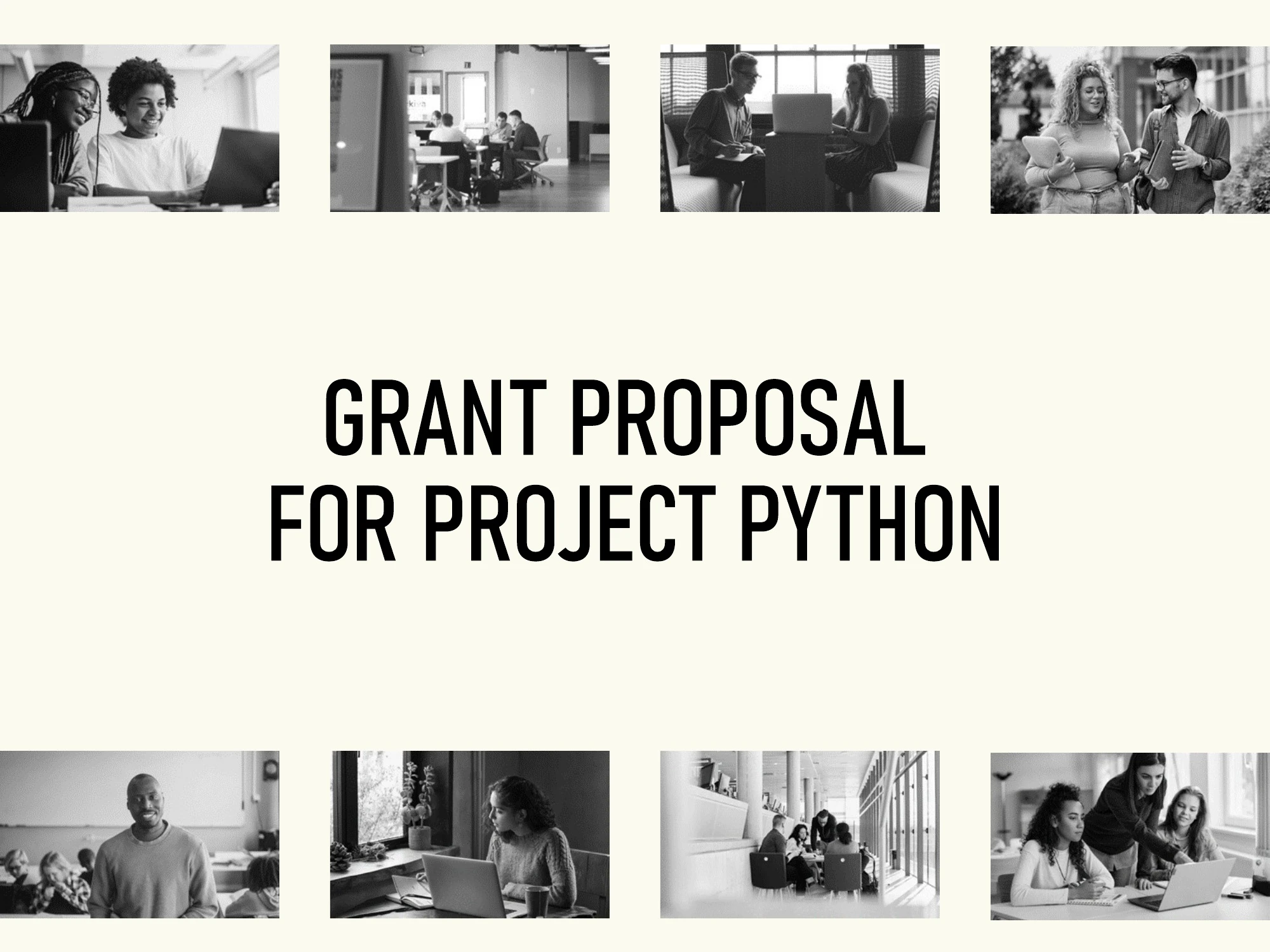 Preview of Grant Proposal for Project Python - Slide 1