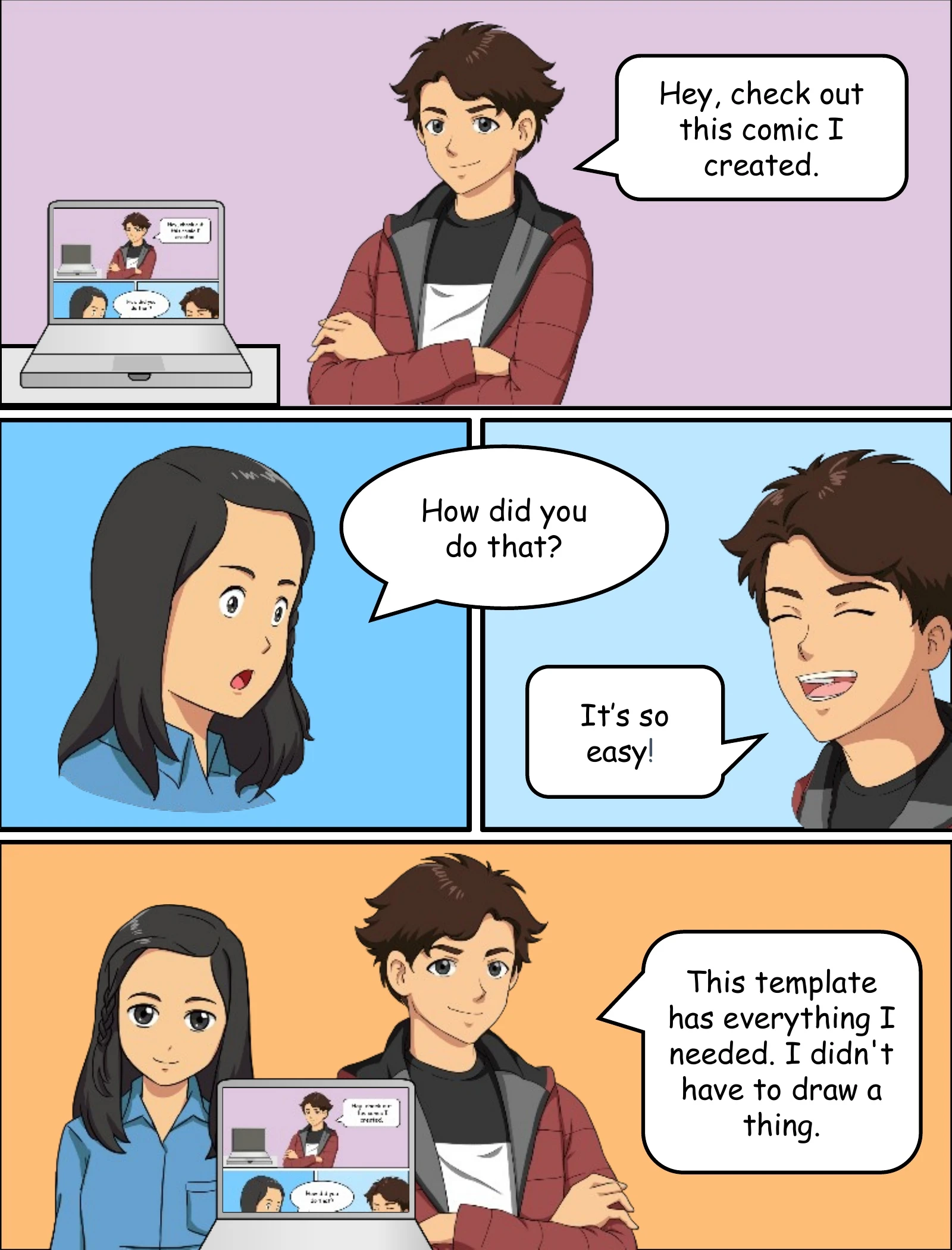 Preview of Manga Comic Maker: Easy Creation and Editing - Slide 1