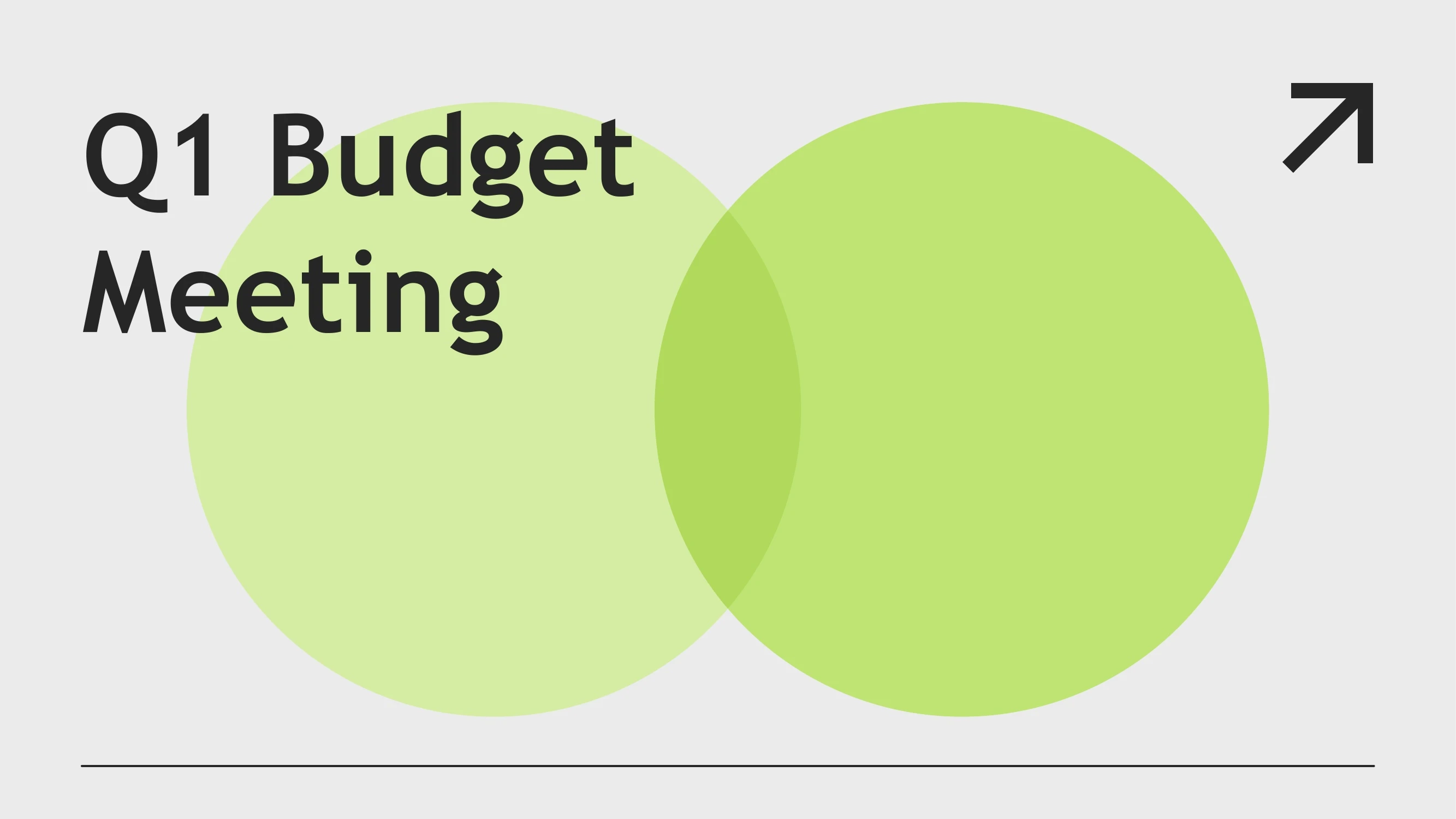 Preview of Q1 Budget Meeting: Growth Strategies and Market Analysis - Slide 1