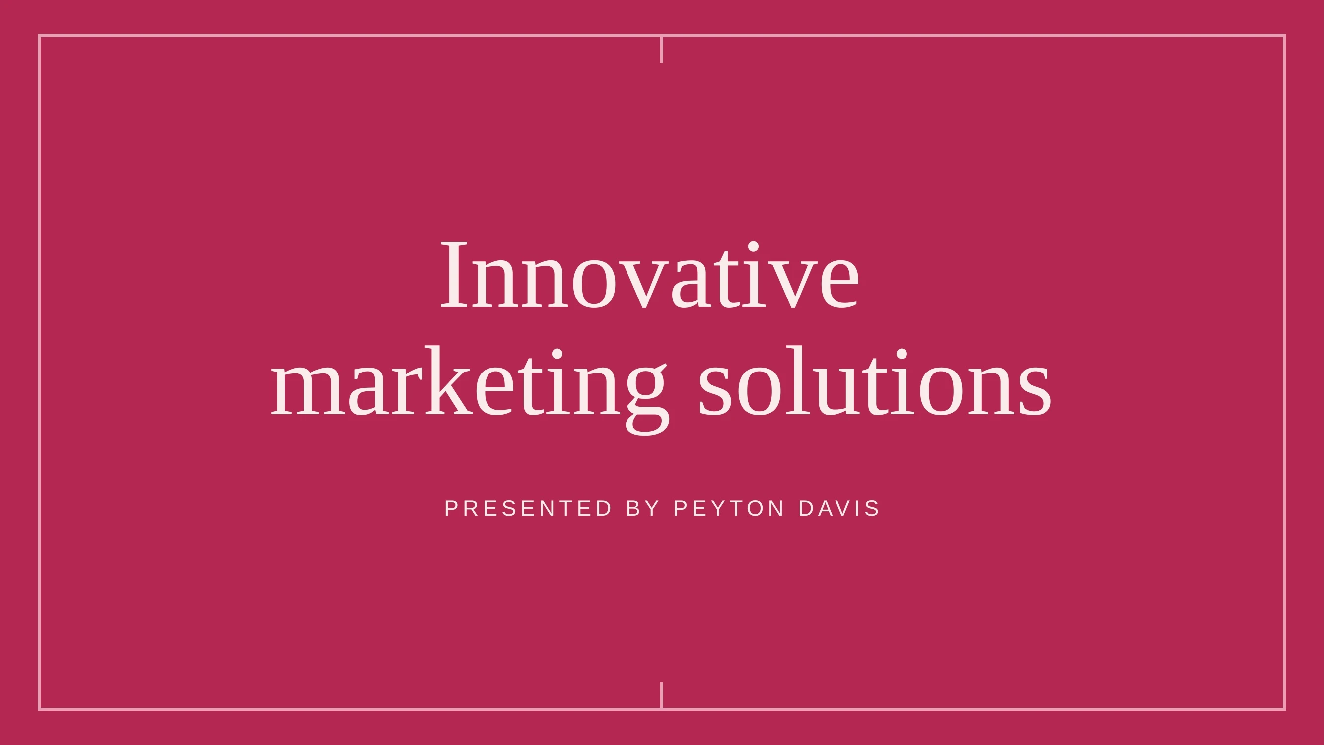 Preview of Innovative Marketing Solutions for Business Growth - Slide 1