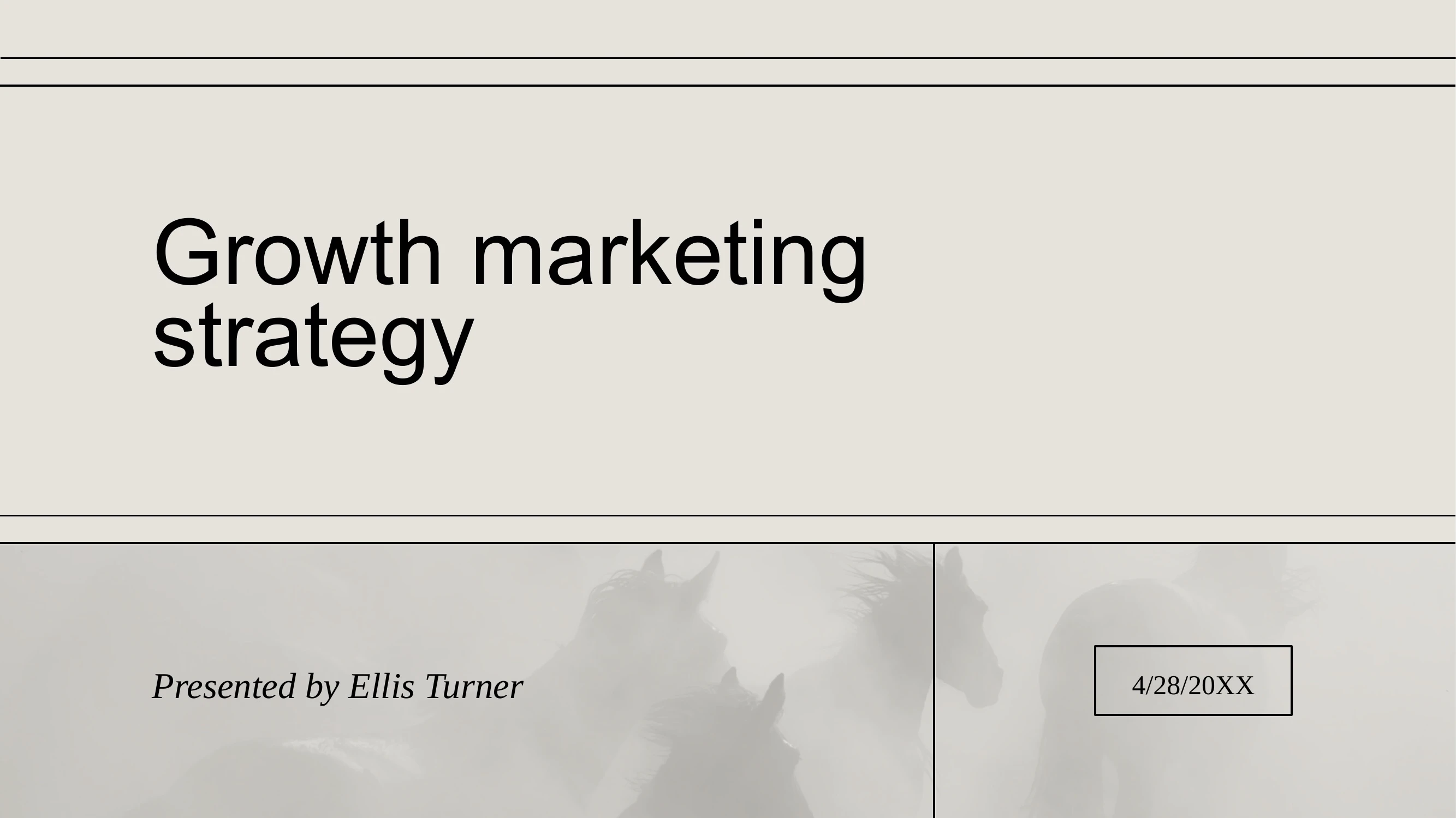 Preview of Growth Marketing Strategy Presentation - Slide 1