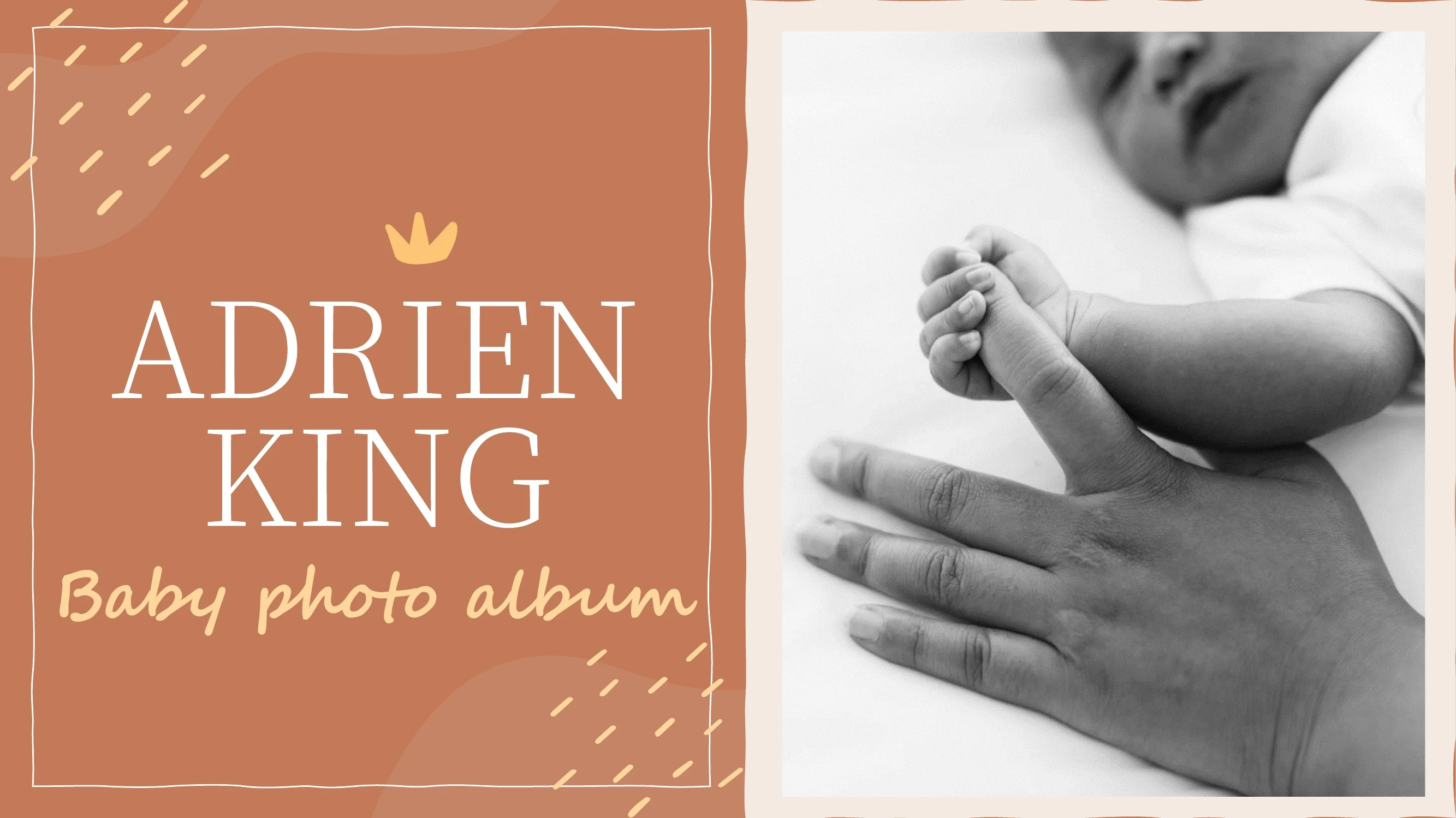 Preview of Adrien King's Baby Photo Album - Slide 1