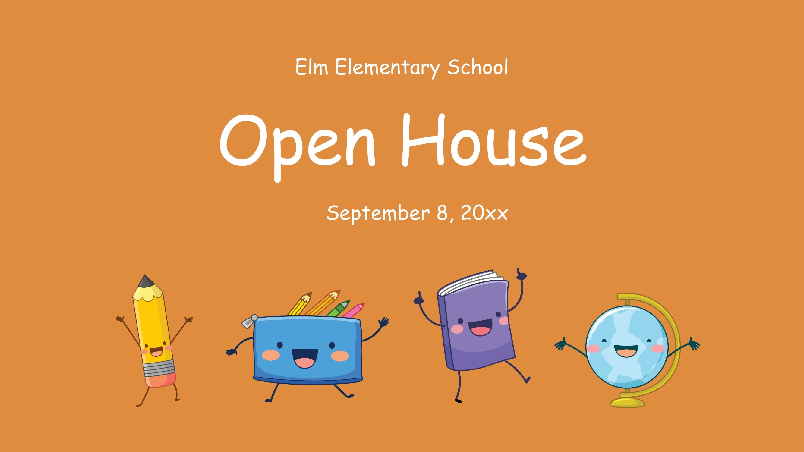 Preview of Elm Elementary School Open House Presentation - Slide 1