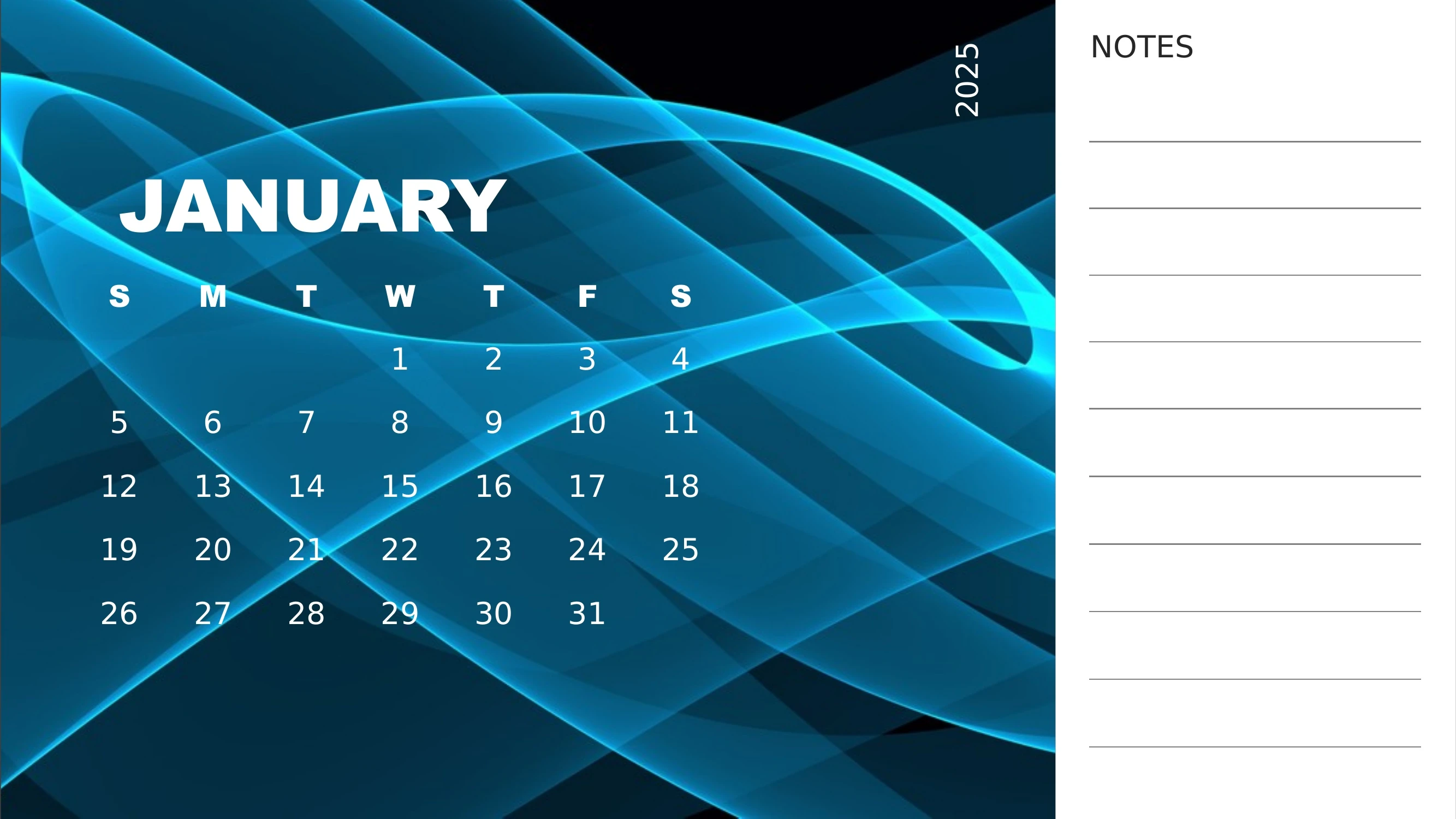 Preview of 2025 Abstract Photo Calendar - Slide 1