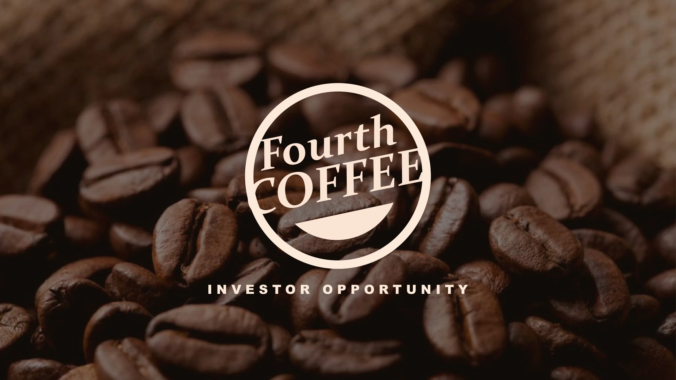 Preview of Fourth Coffee Business Pitch for Investors - Slide 1