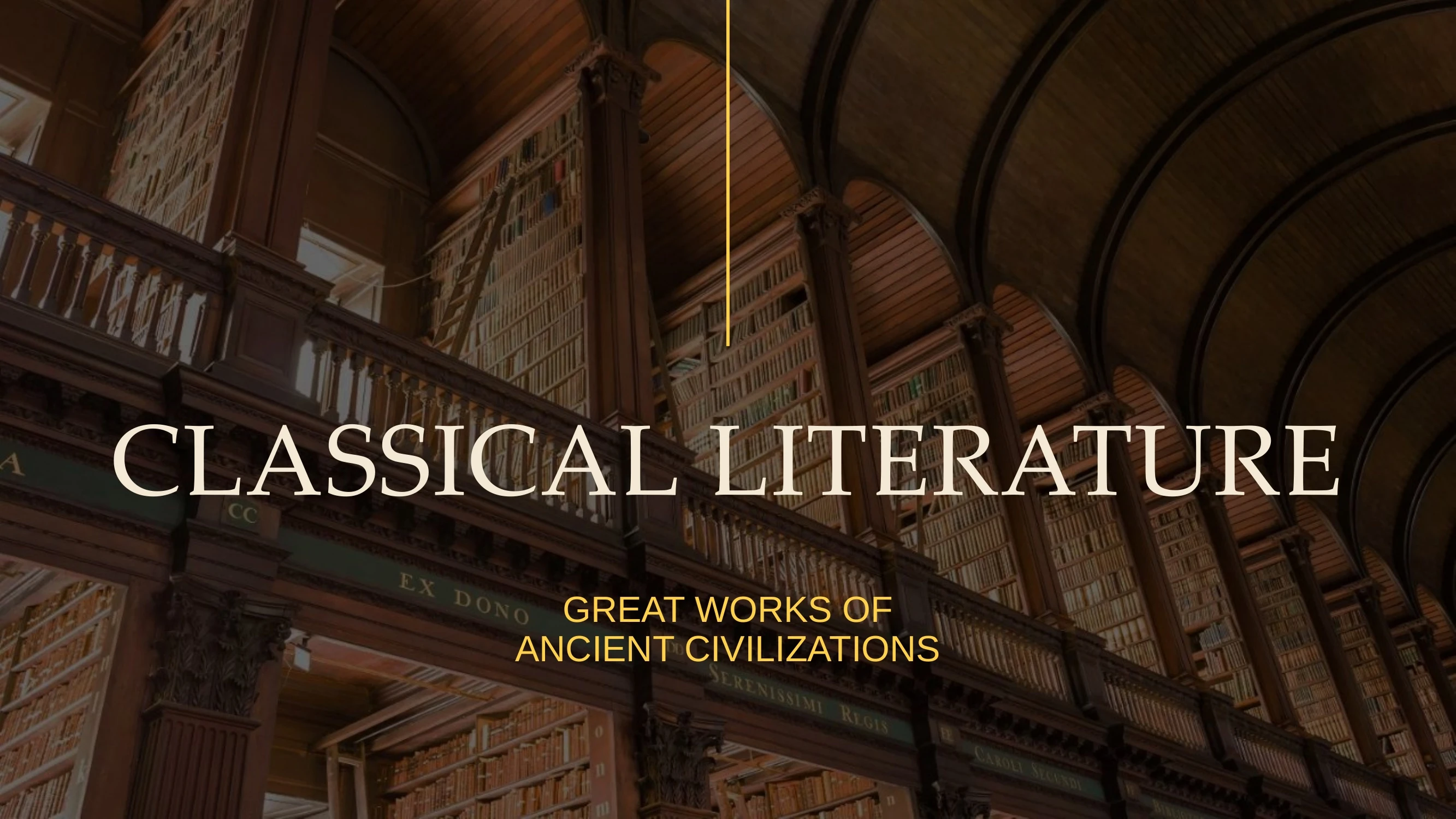 Preview of An Exploration of Classical Literature - Slide 1