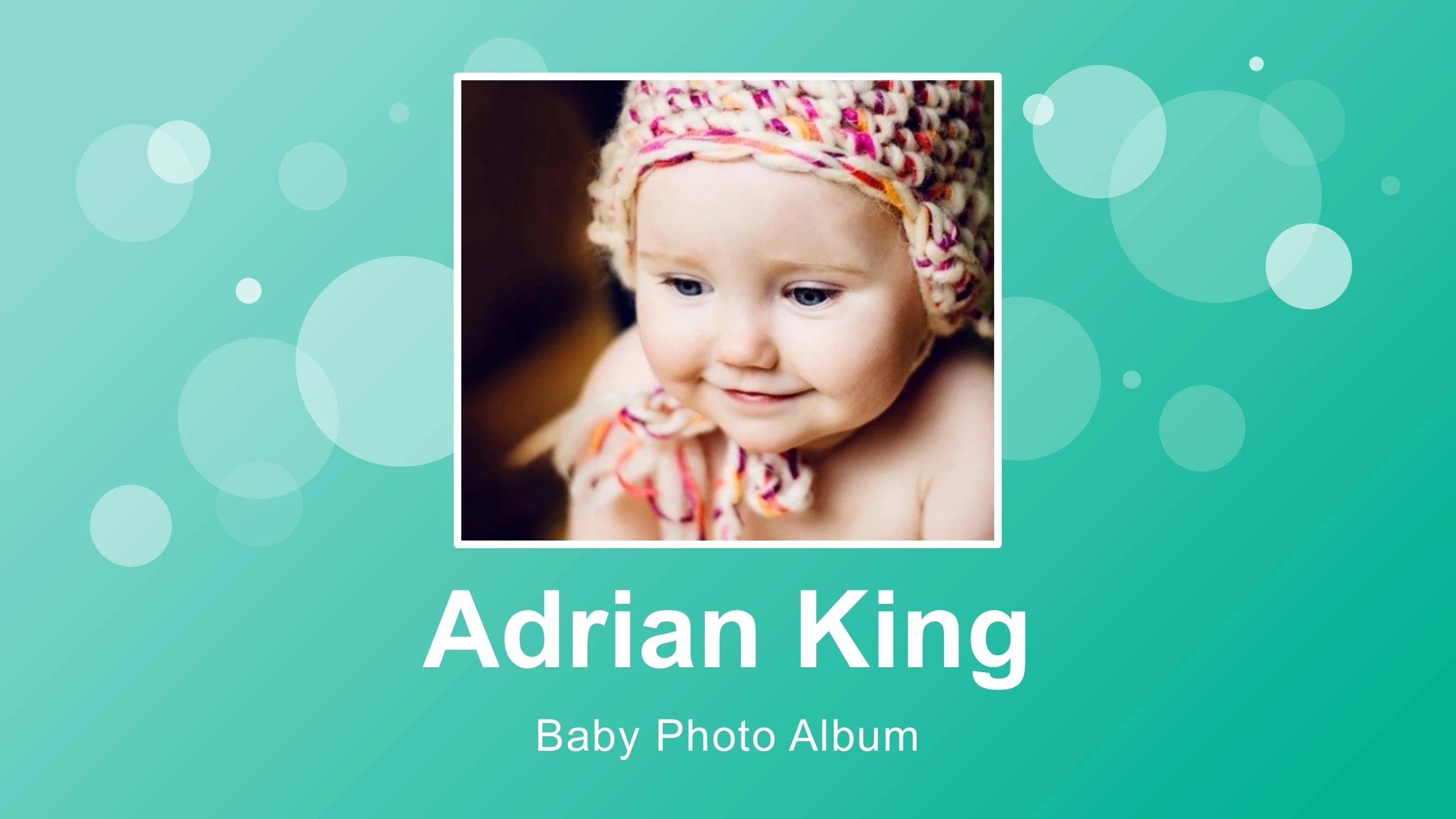 Preview of Baby's First Year Photo Album - Slide 1